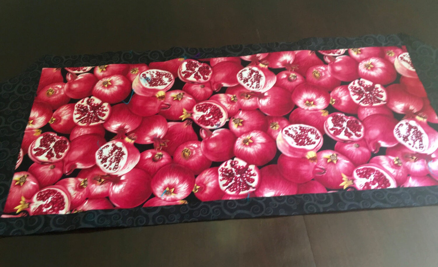 Pomegranate Table Runner High Holidays Rosh Hashanah