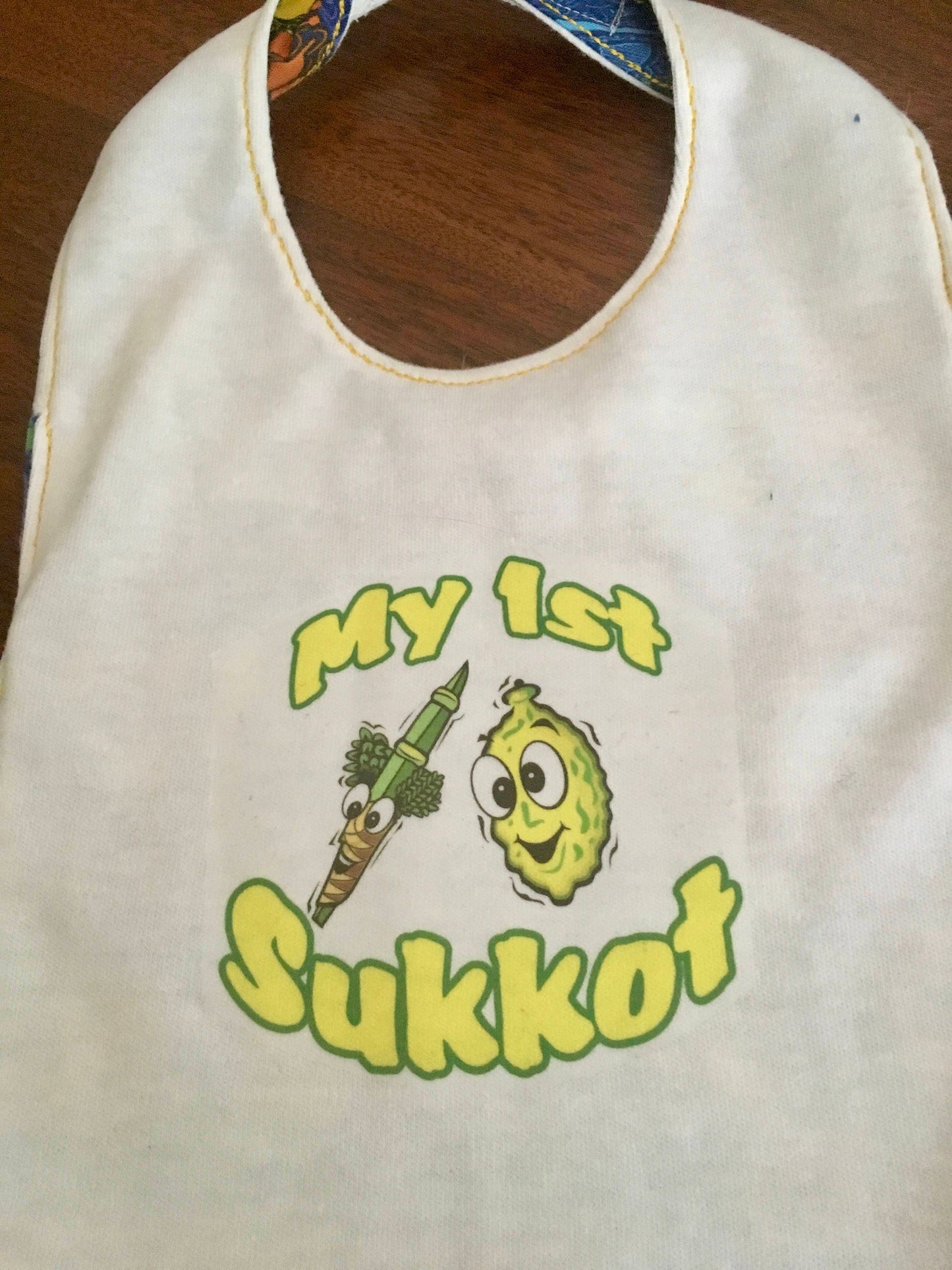 Jewish Holiday Baby Bibs set of 3 Rosh Hashana, Sukkot, Chanukah
