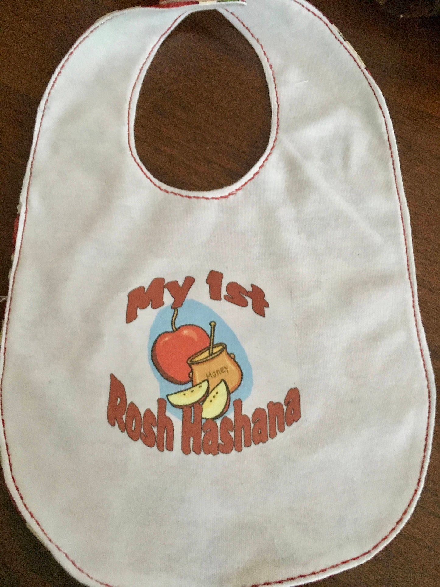 Jewish Holiday Baby Bibs set of 3 Rosh Hashana, Sukkot, Chanukah