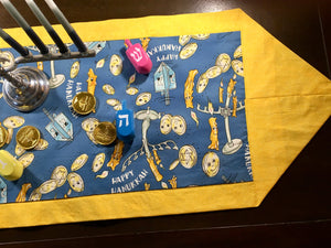Chanukah Hanukkah Table Runner Reversible