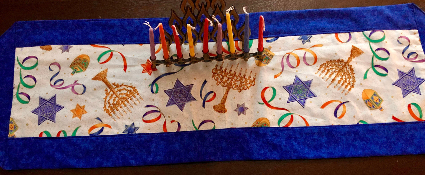 Chanukah HanukkahTable Runner Reversible