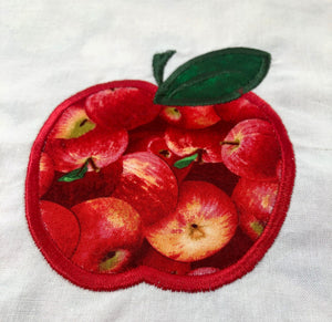 Apples Table Runner Reversible Apples appliquéd Rosh Hashanah