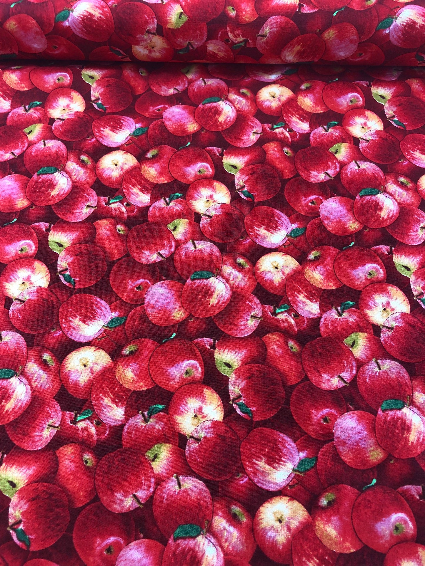 Apples Fabric by the yard apples allover Delicious Apples 100% cotton 43" wide by Elizabeth's Studio