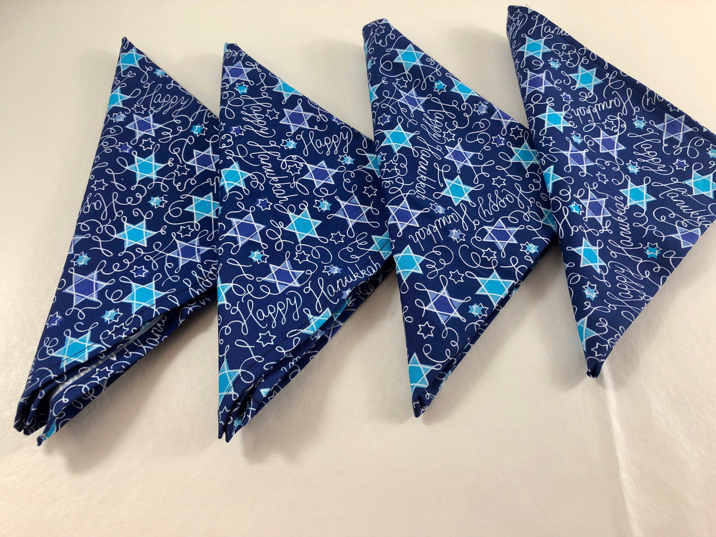 Chanukah Hanukkah fabric napkins set of 4 or 6 eco-friendly napkins 17 inch square