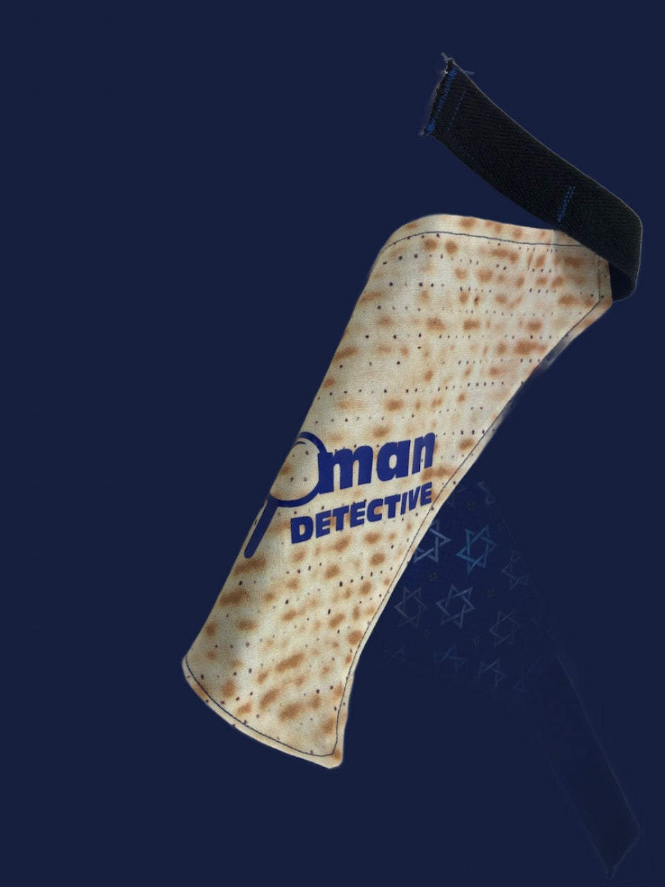 Afikomen Detective Passover matzah Dog Bandana hook and loop closure