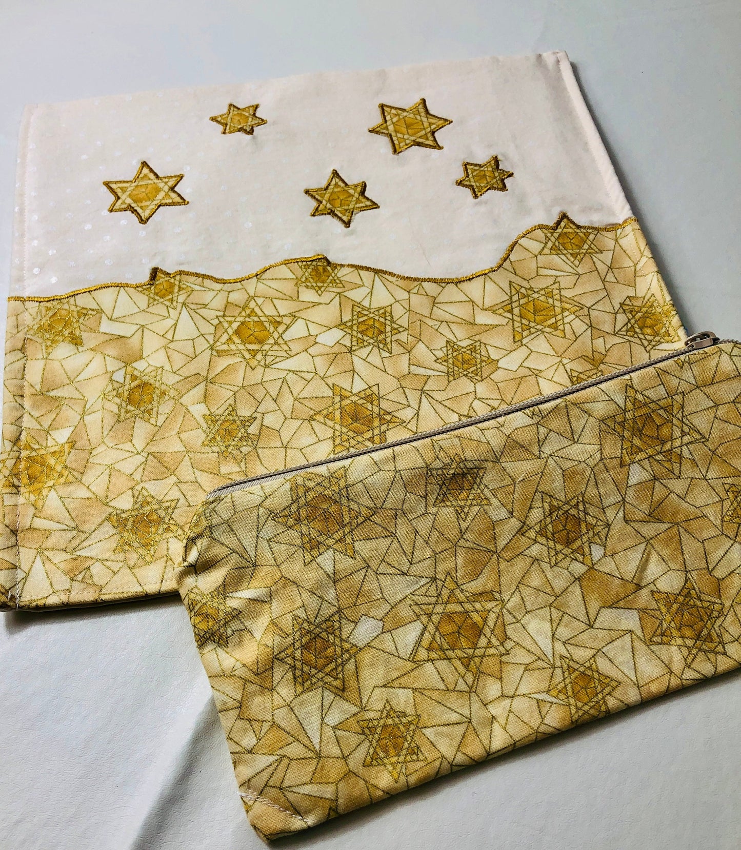 Beautiful Matzah Cover and Afikomen set for Passover