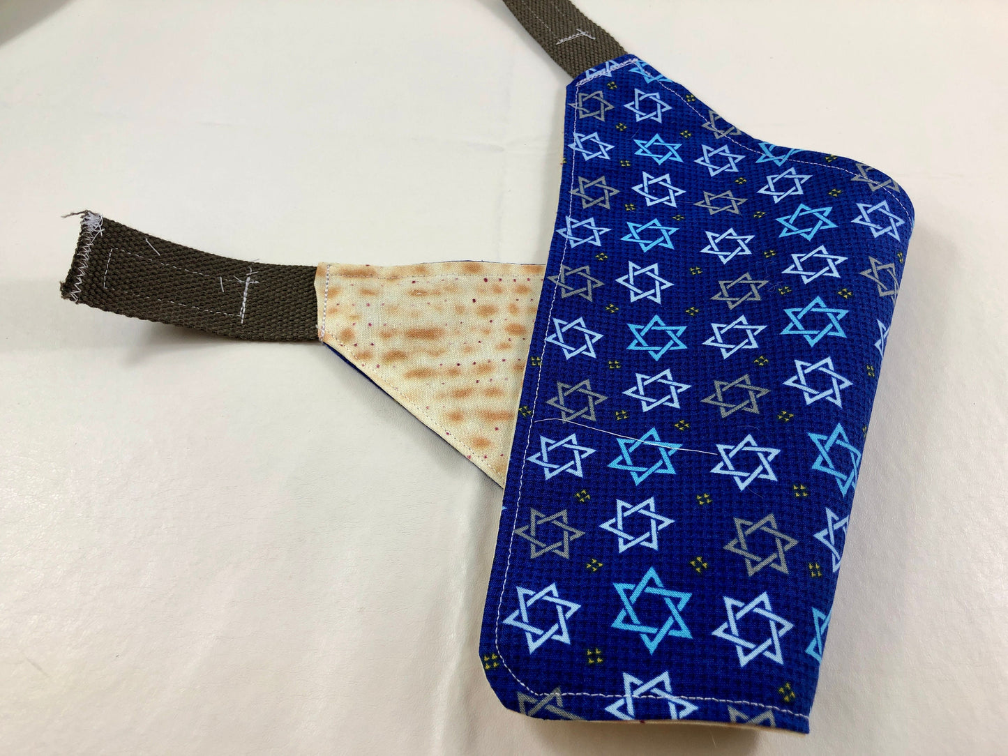 I found/ate the Afikomen! Passover Matzah Dog Bandana with Hook and Loop closure