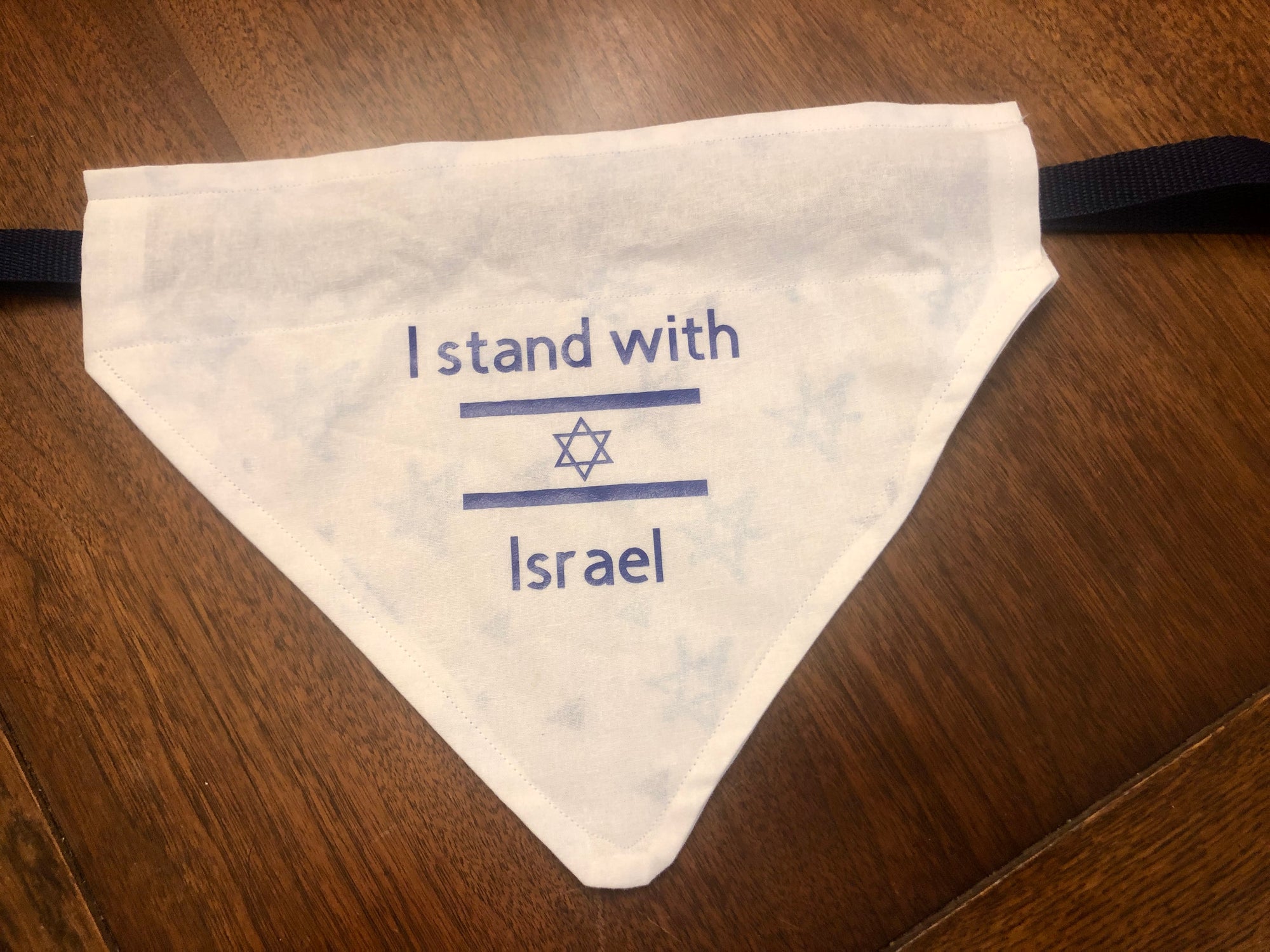 Stand with Israel Reversible Dog Bandana Jewish dog bandana