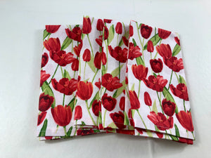 Tulip Napkins. Celebrate Mom and springtime! Cloth, reusable napkins