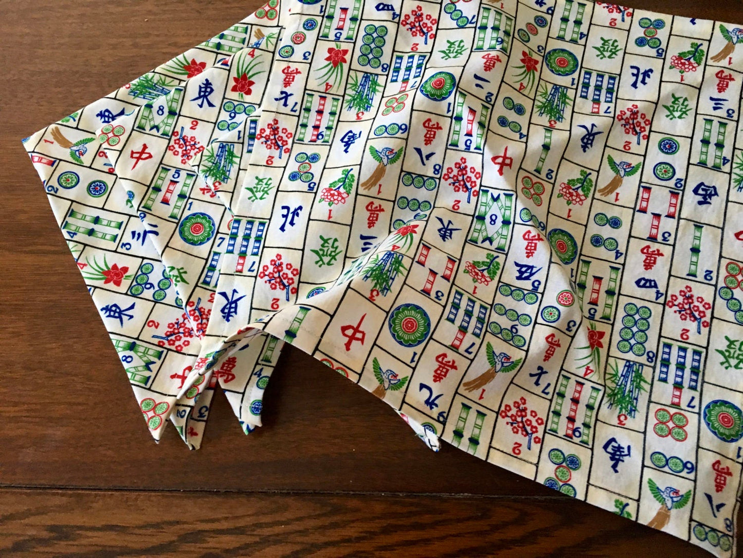 Mah Jongg   Mahjong fabric napkins