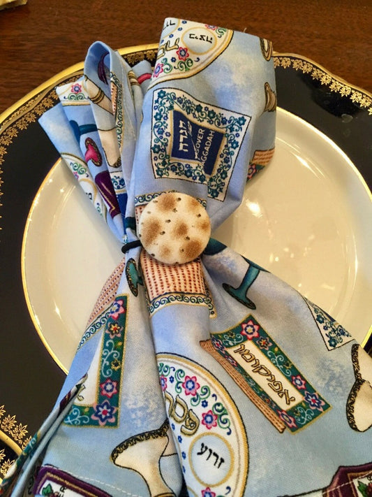 Matzah napkin rings for Passover