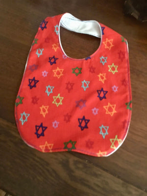 Rosh Hashana Baby Bib Reversible Jewish New Year