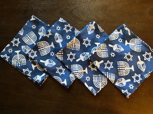 Hanukkah Chanukah cloth napkins eco-friendly