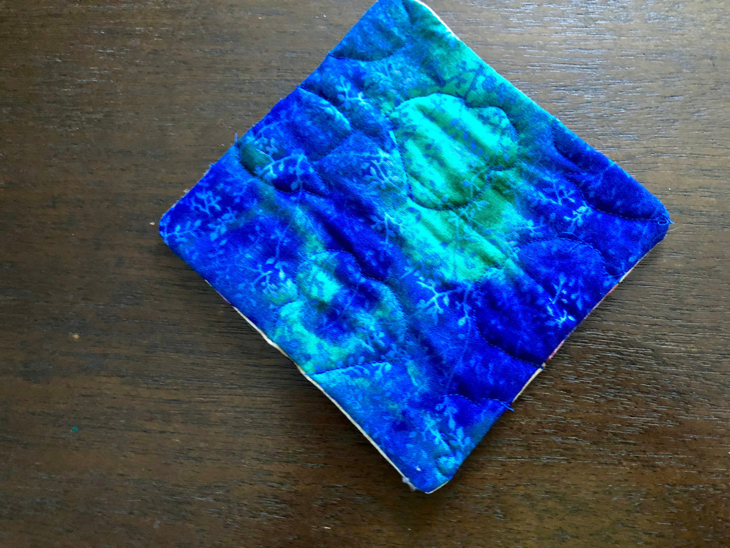 Coasters, Mug Rugs Coffee Tea cups insulated, reversible set of 4