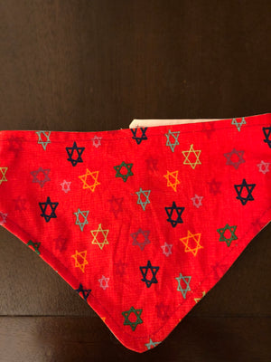 Rosh Hashanah Dog Bandana Jewish New Year hook and loop closure