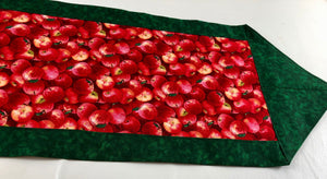 Apples Apples table runner.   Great for High Holidays and Apple season  reversible