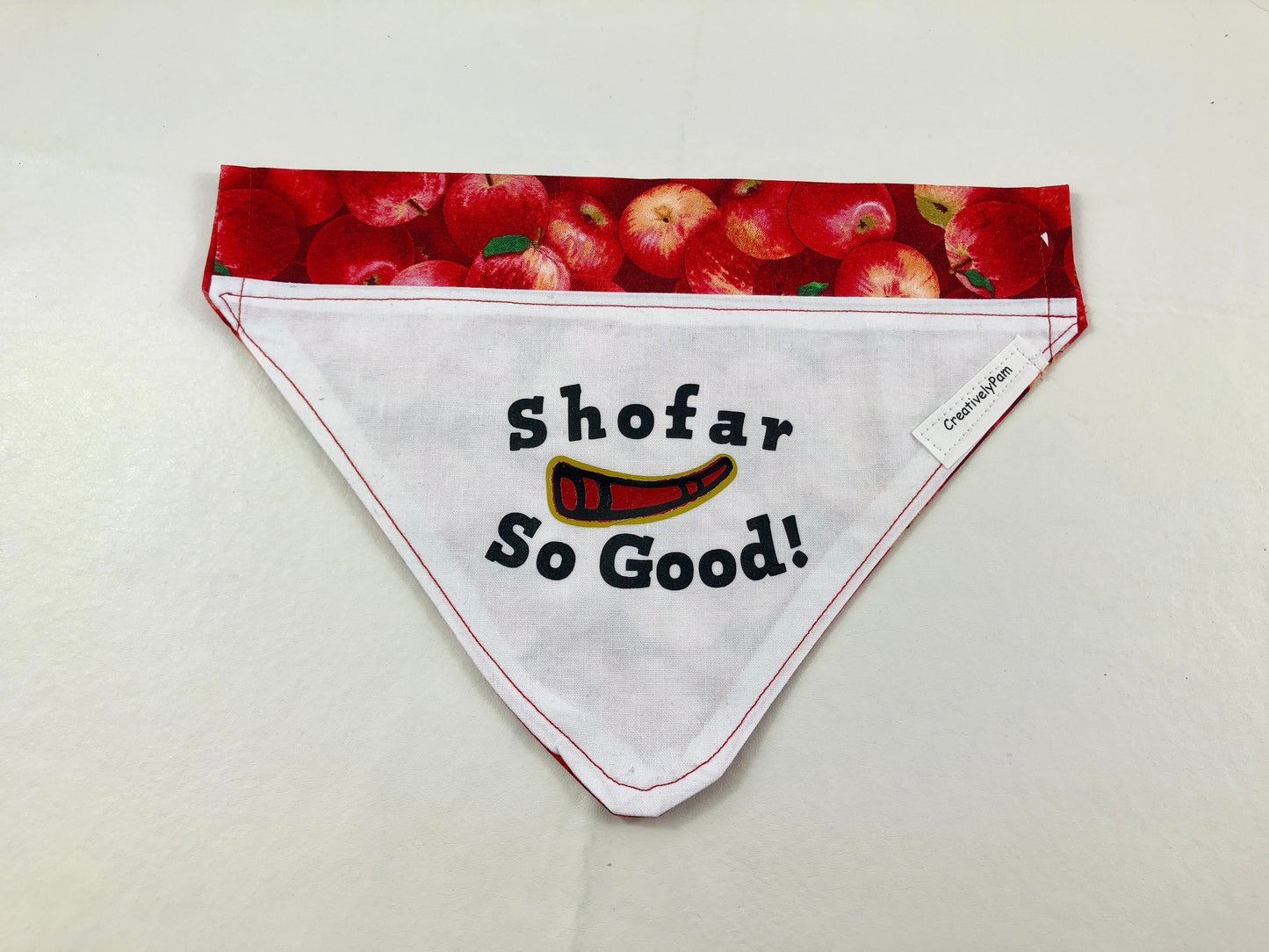 Rosh Hashanah Dog Bandana Jewish New Year  Shofar So Good High Holidays reversible