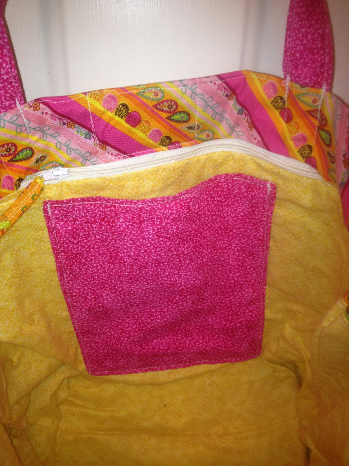 Tote Handbag Purse Whimsical Bright Prints